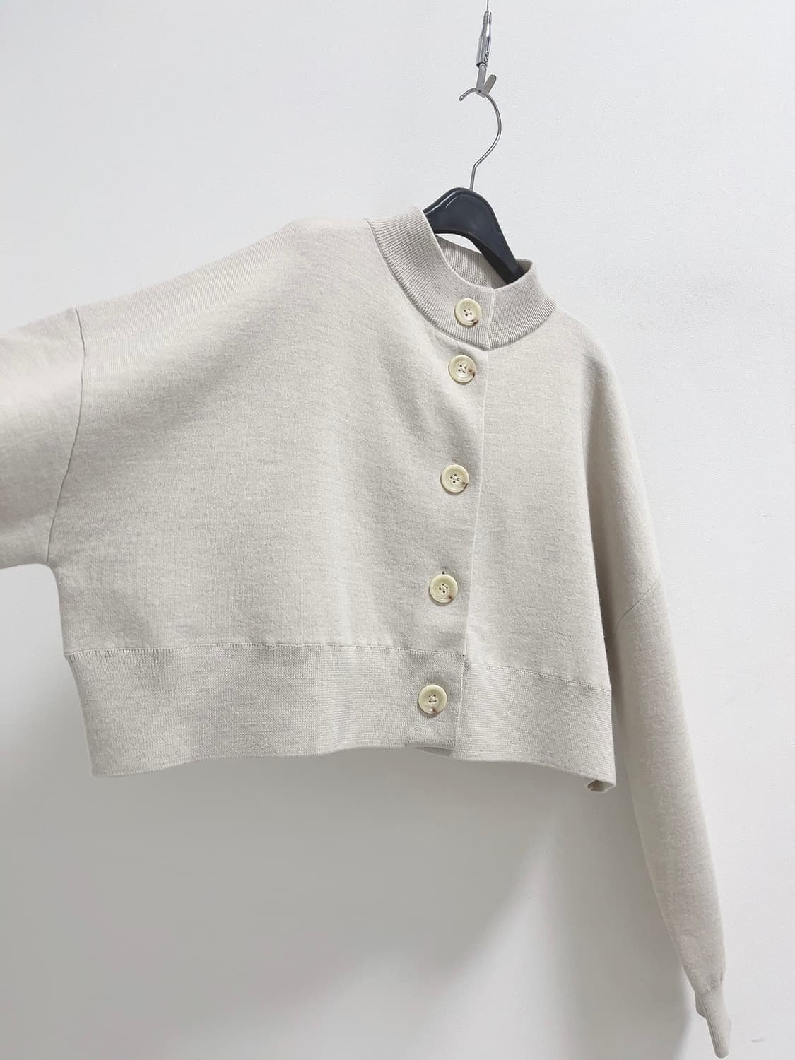 엔폴드 하이넥 루즈핏 가디건 상품이미지7