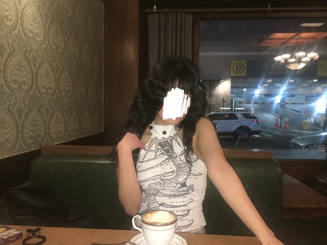 Wsw 중국 디자이너 브랜드 홀터넥 탑 나시 상품이미지5