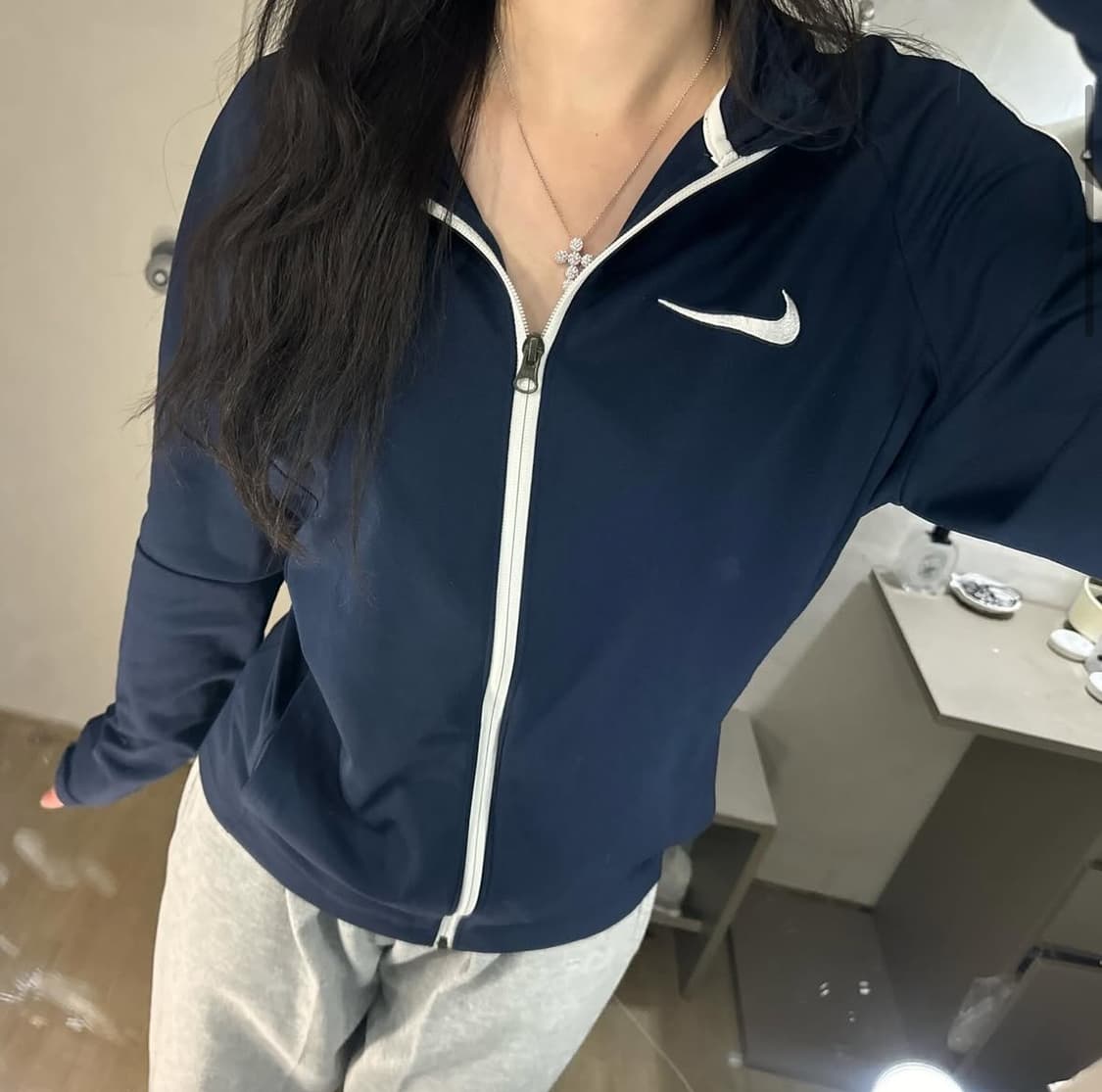 나이키 네이비 스우시 로고 져지 💙🤍 상품이미지2