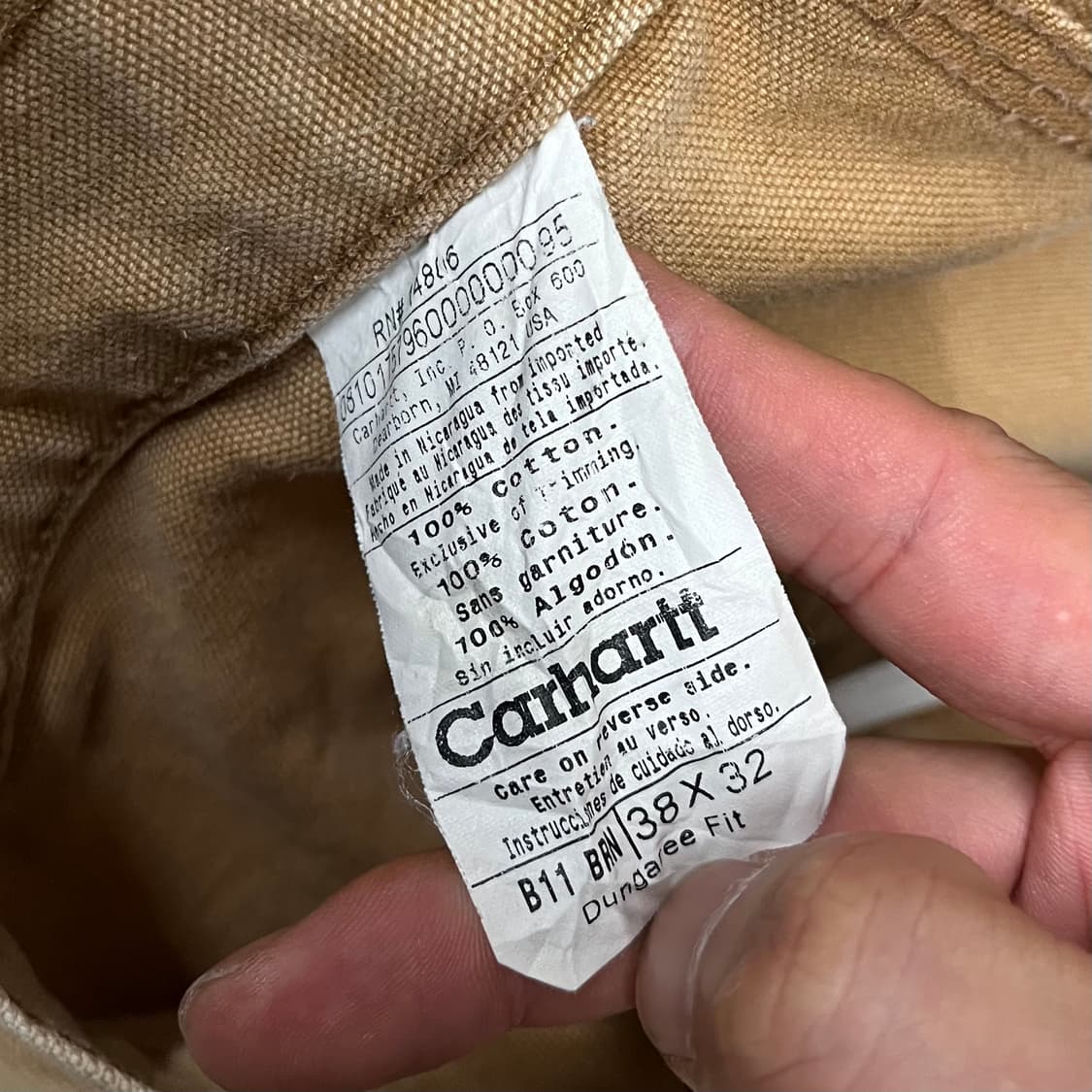 Carhartt B11 카펜터 팬츠 (37“) 상품이미지6
