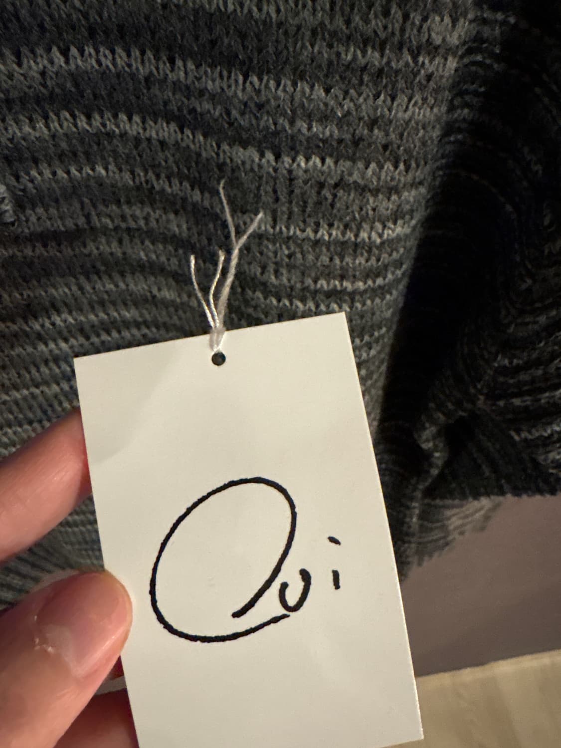 [새제품] OUI 회색 스트라이프 스웨터 JAPAN  상품이미지7