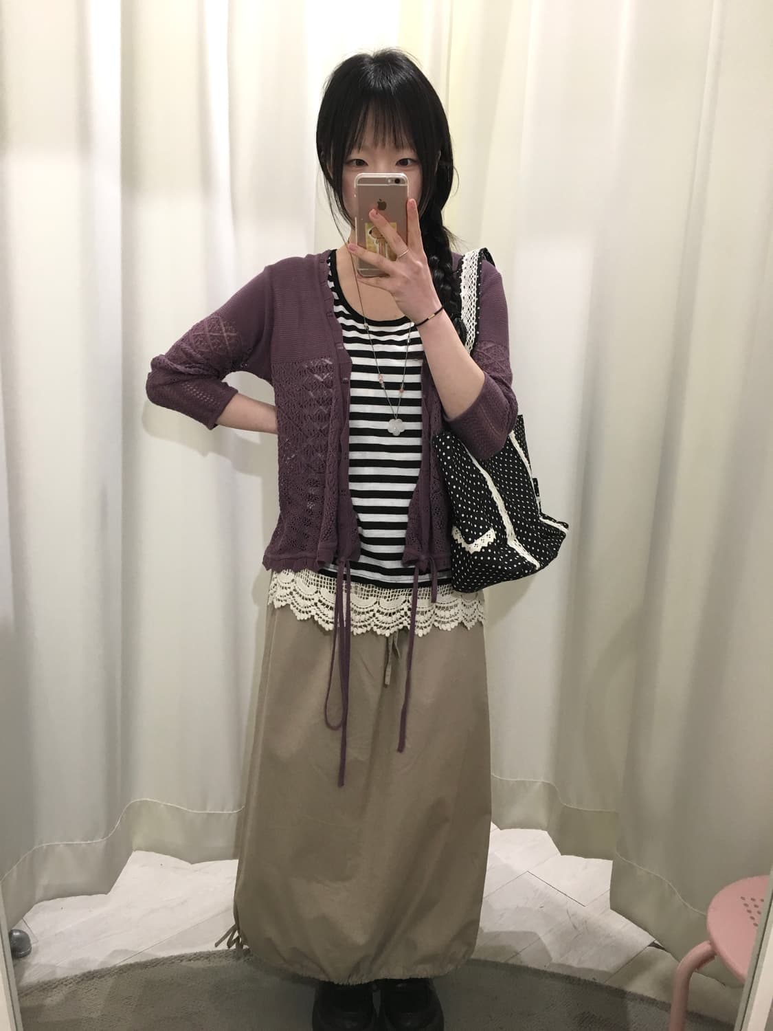 stripe lace sleeveless 상품이미지4