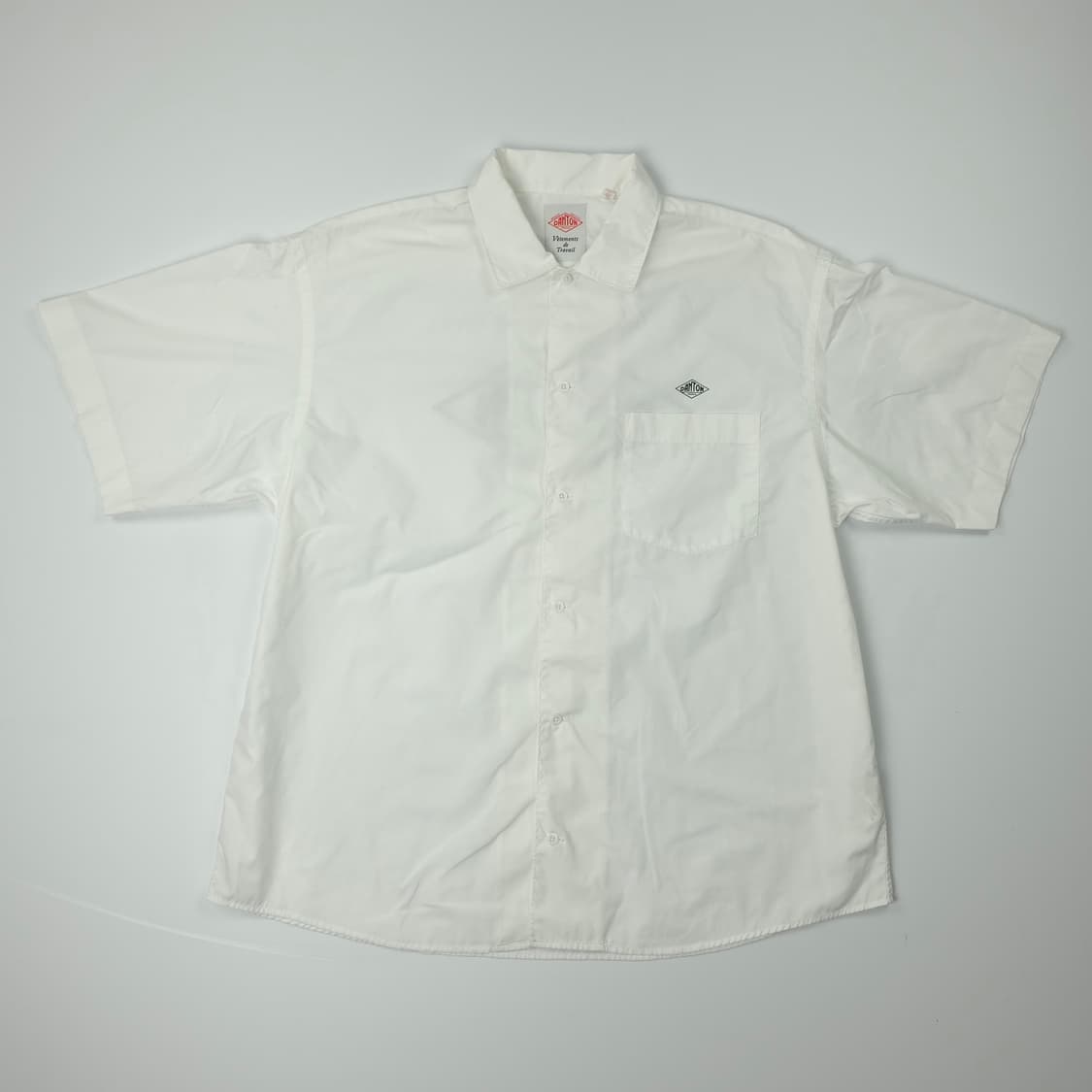 단톤 백로고 폴리 반팔셔츠 화이트 ( 42(L-XL) ) 상품이미지1