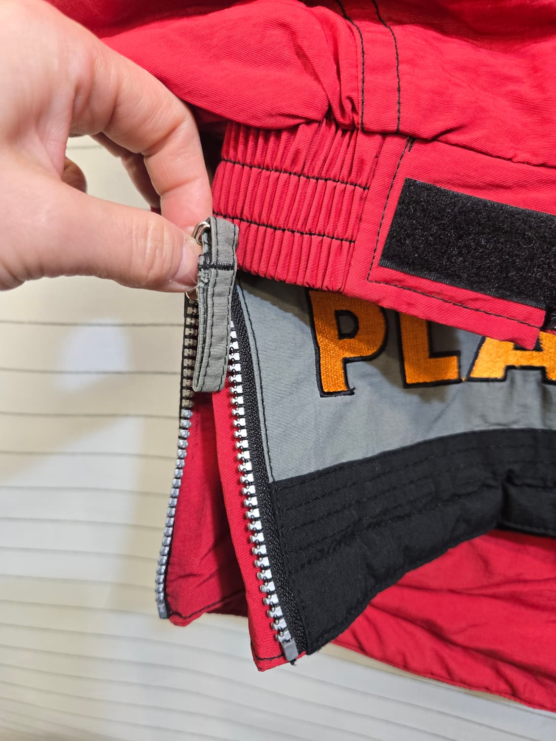 리복 올드스쿨 후드 바람막이 자켓 레드 상품이미지7