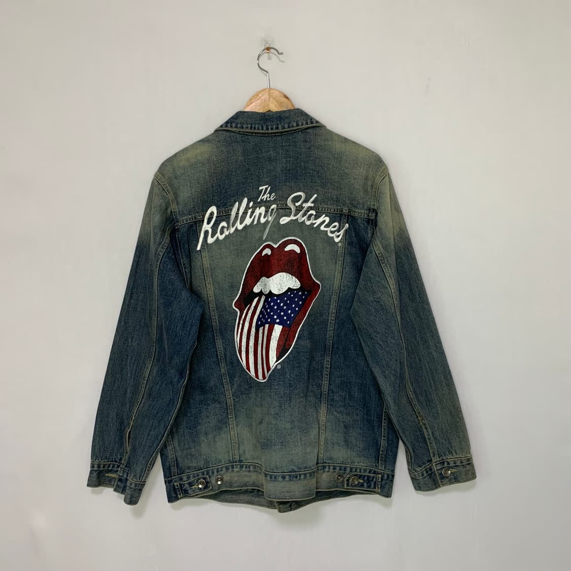 롤링스톤즈 백 로고 00s y2k 워싱 데님 자켓 청자켓 남성 L 상품이미지5