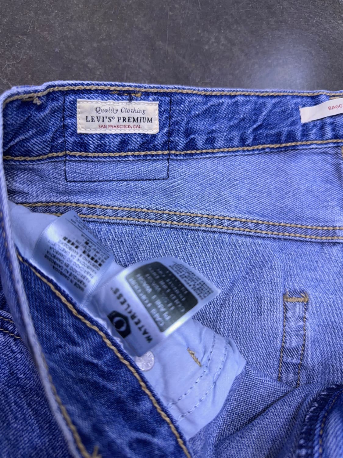 리바이스 프리미엄 빅e 배기 대디 스톤워싱 데님팬츠 32 상품이미지8