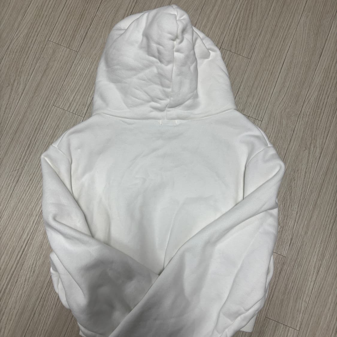 탠저 블링 기모 후드집업 화이트 상품이미지4