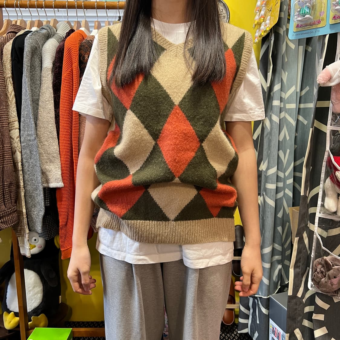 [Japanese Vintage] 아가일 니트 베스트 상품이미지2