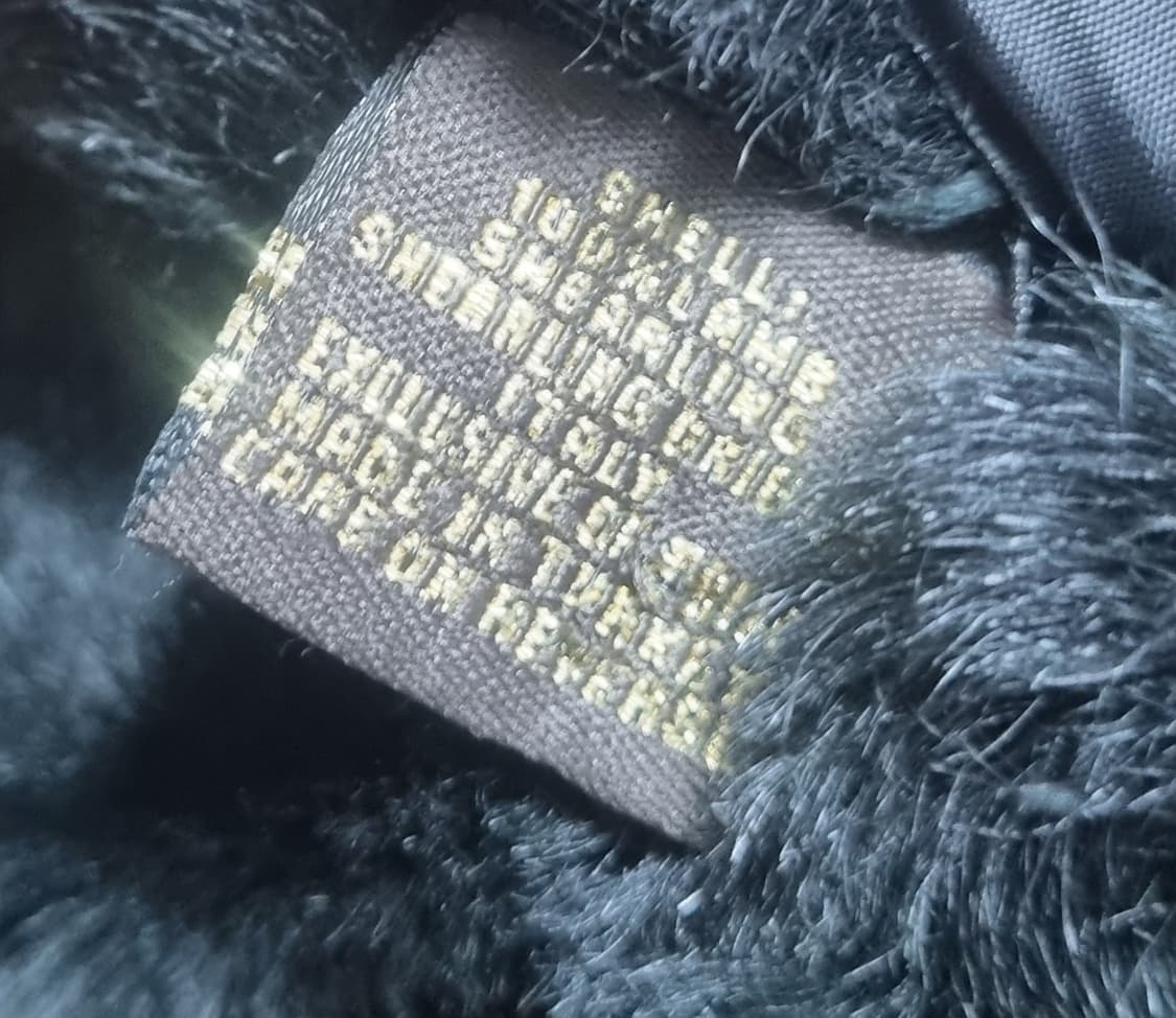 XS (44) 코치 블랙 램 시어링 자켓 (양모,양가죽) 상품이미지5