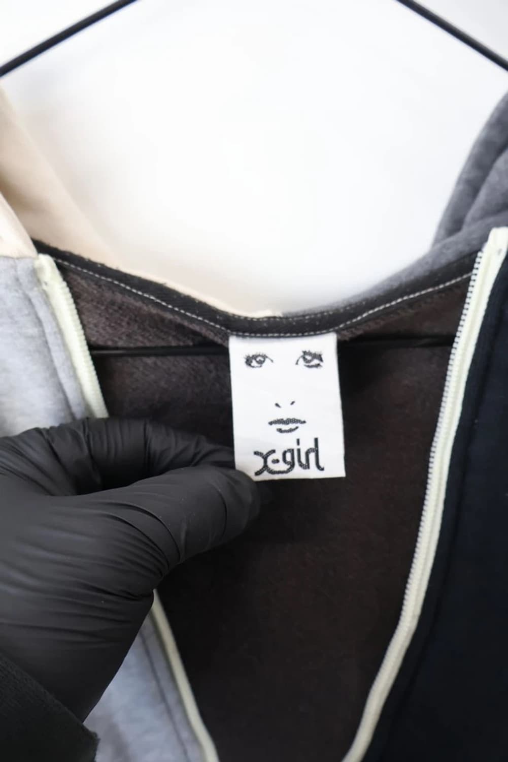 X-girl Patchwork Zip Hoodie 상품이미지8