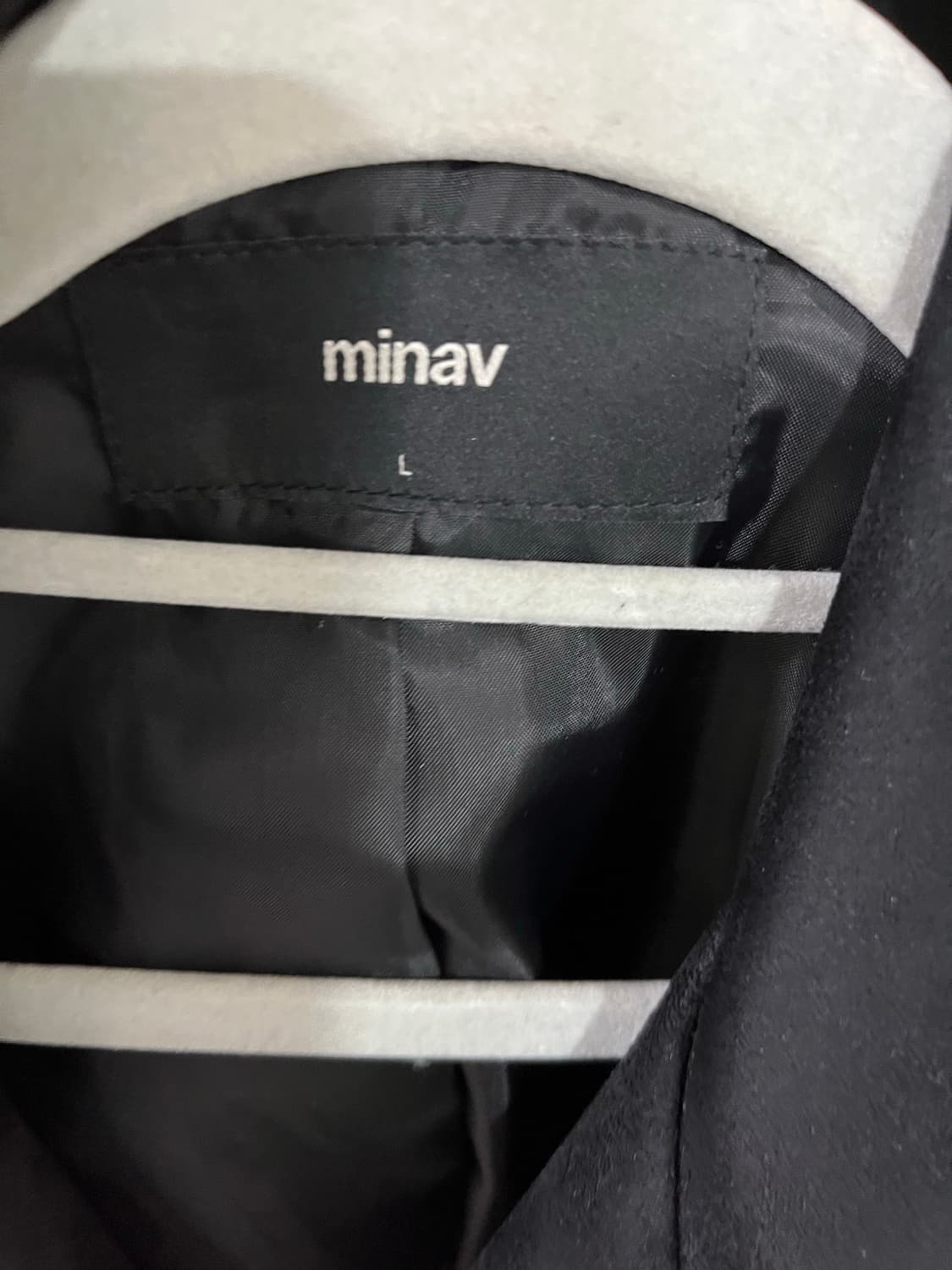 minav 블랙 스웨이드 라이더 자켓 L 상품이미지2