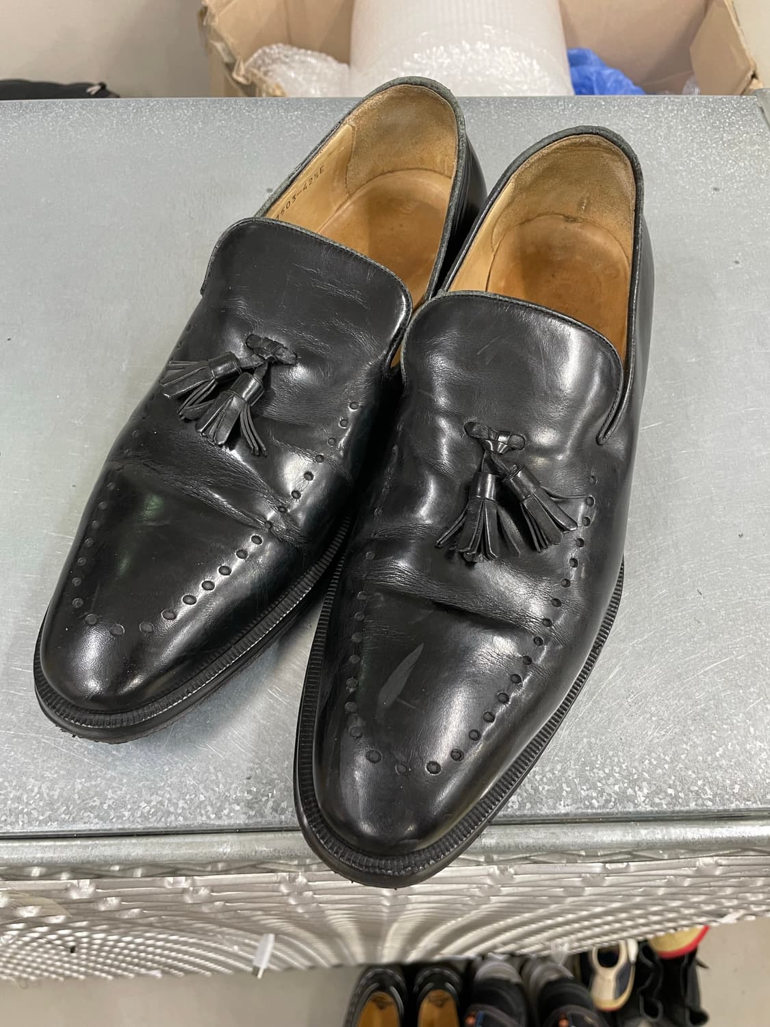 구찌 레더 태슬 로퍼 42.5 상품이미지2