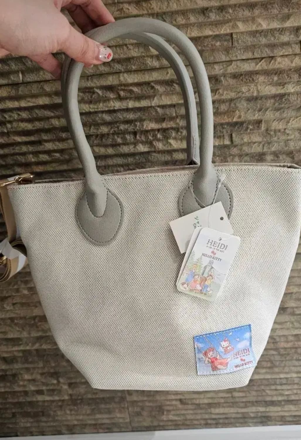 <오늘특가>HEIDI x 헬로키티 토트백 아이보리(크로스백가능) 상품이미지1