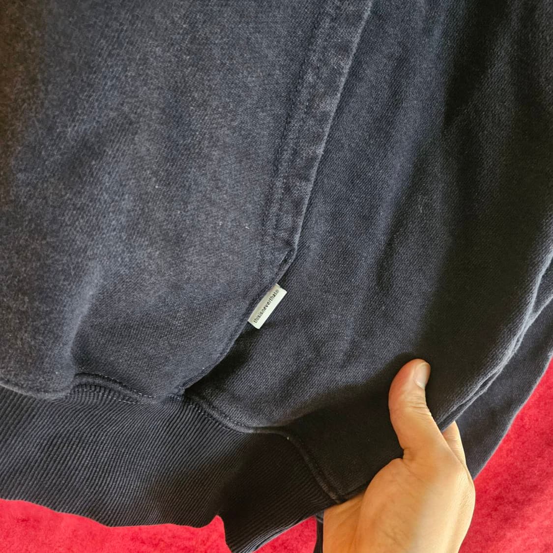 디스이즈네버댓 티로고 후드티셔츠 L size
 상품이미지4