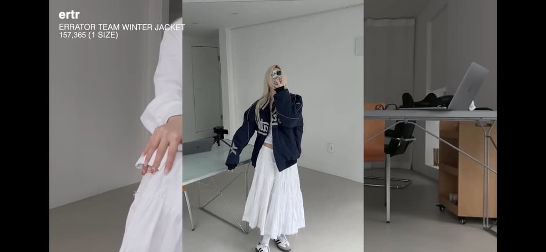 이알티알 팀 윈터 자켓 네이비 상품이미지2