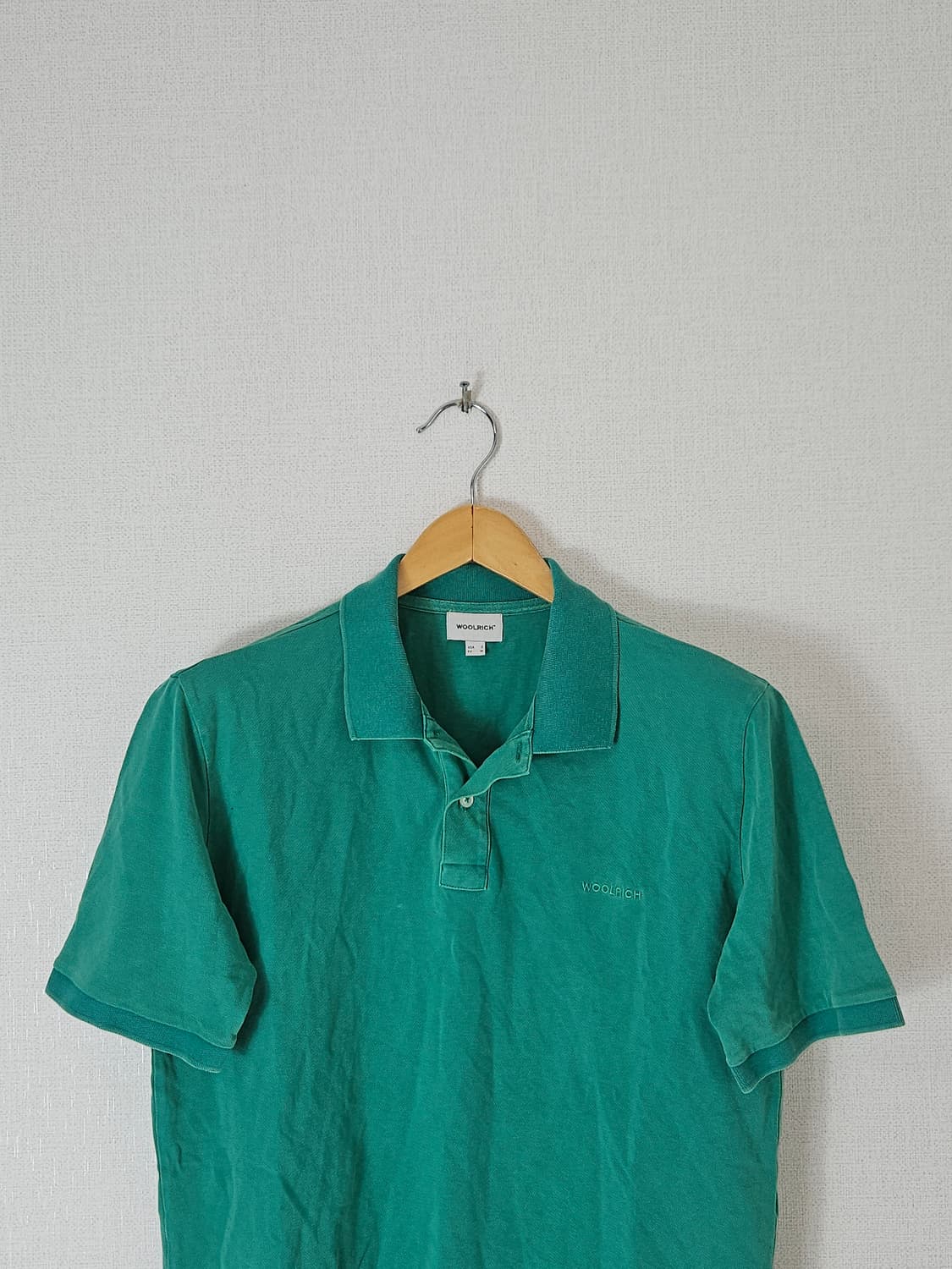 울리치 WOOLRICH 반팔 카라티 피케티 폴로 애플그린 M 상품이미지2