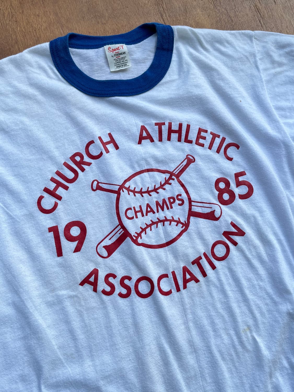 80s Church Athletic Association Ringer T 상품이미지2
