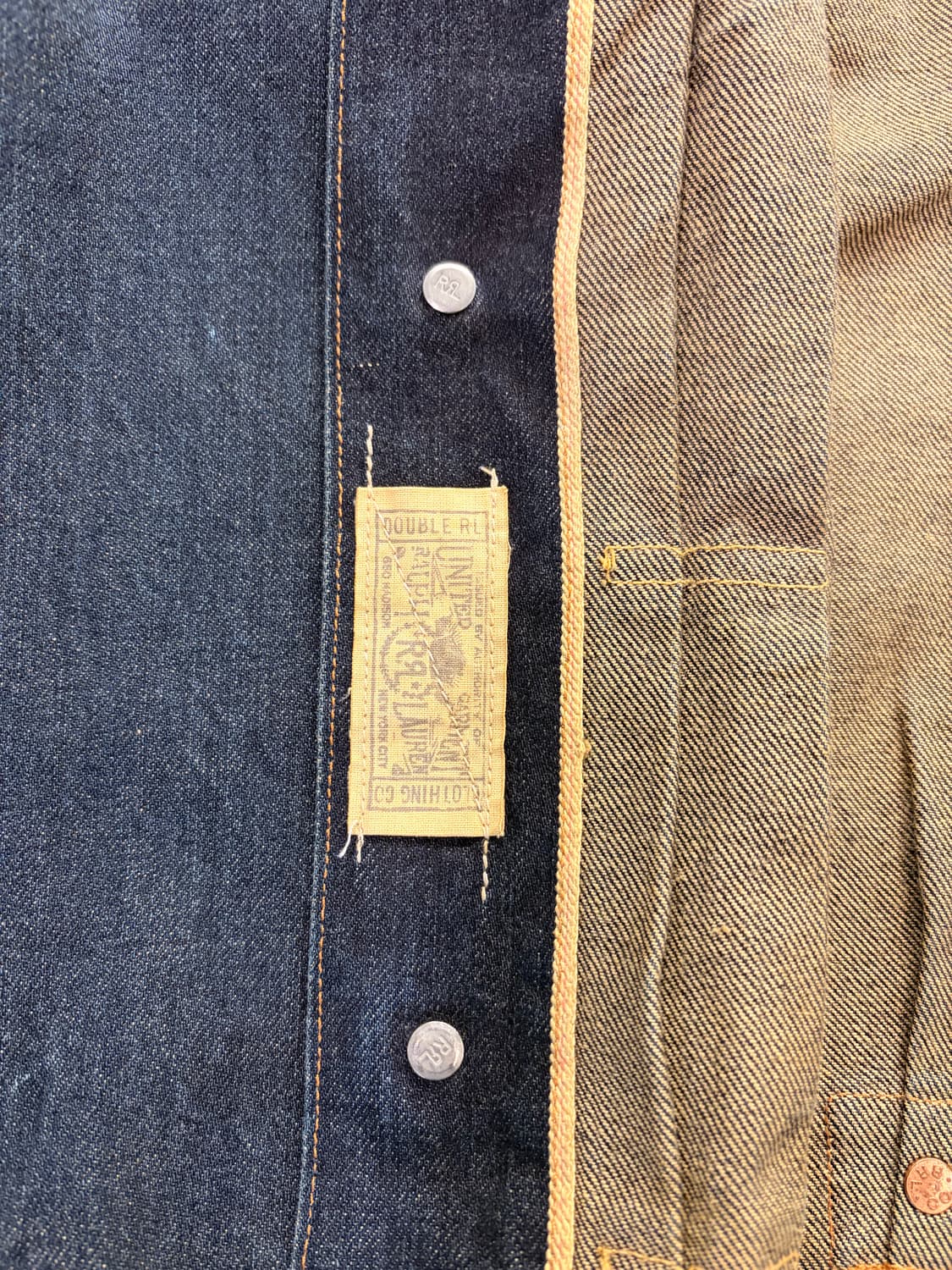 rrl 더블알엘 셀비지 타입1 청자켓 L 상품이미지4