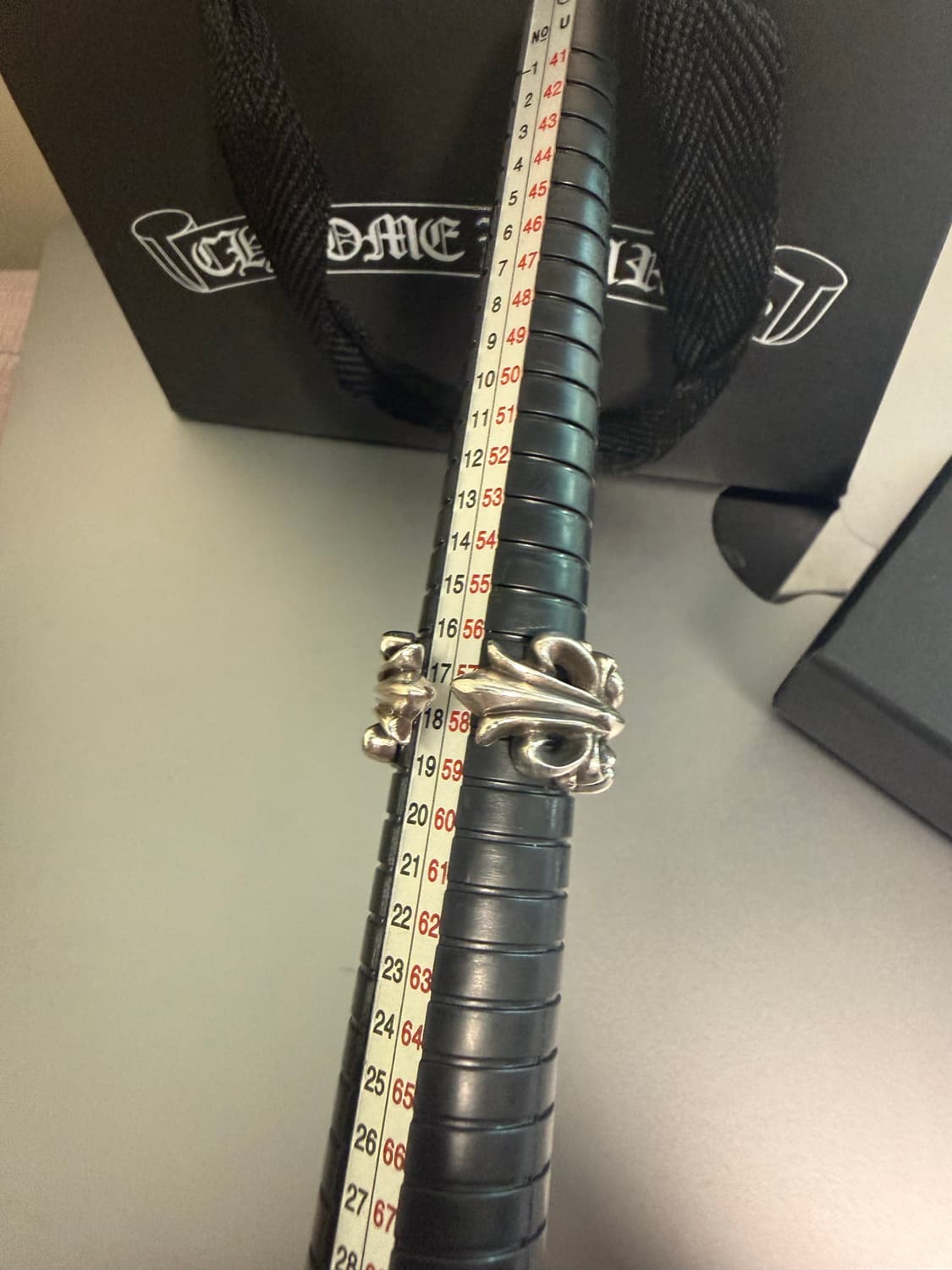 [us8.5] 크롬하츠 더블 플로랄링 상품이미지6