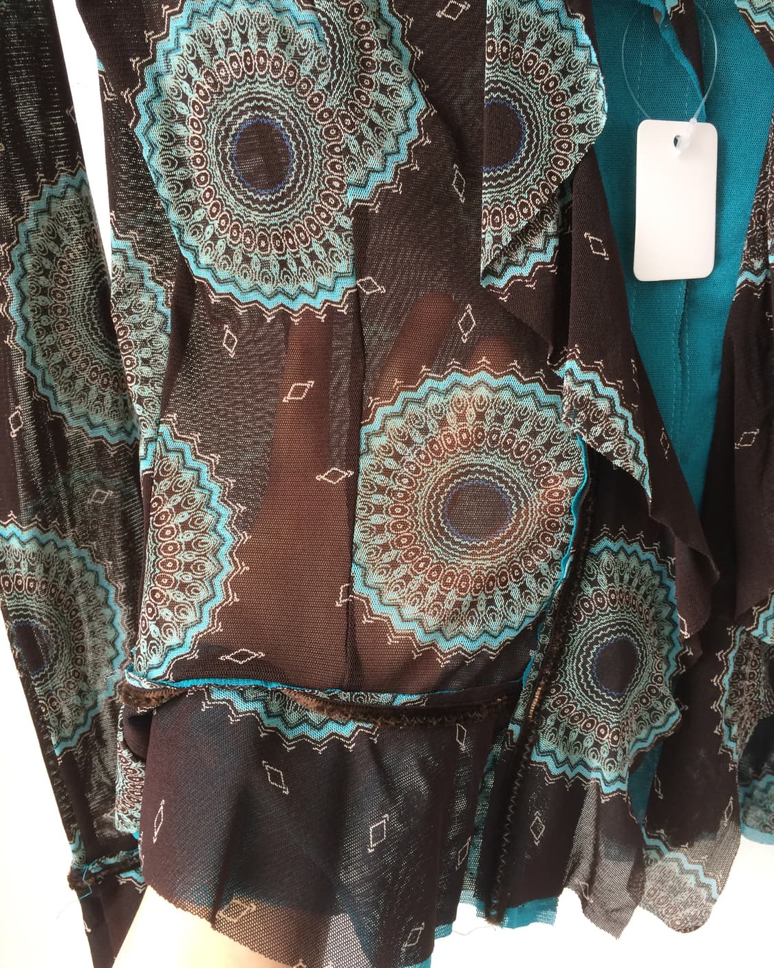 Hiroko koshino pattern mesh cardigan 상품이미지4