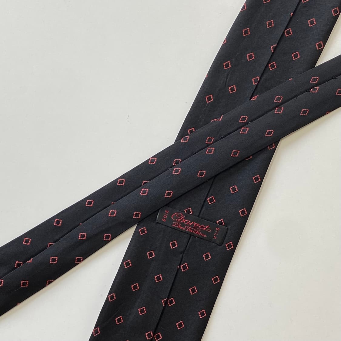 샤르베(Charvet) 명품 정품 블랙넥타이 7.8cm 상품이미지5
