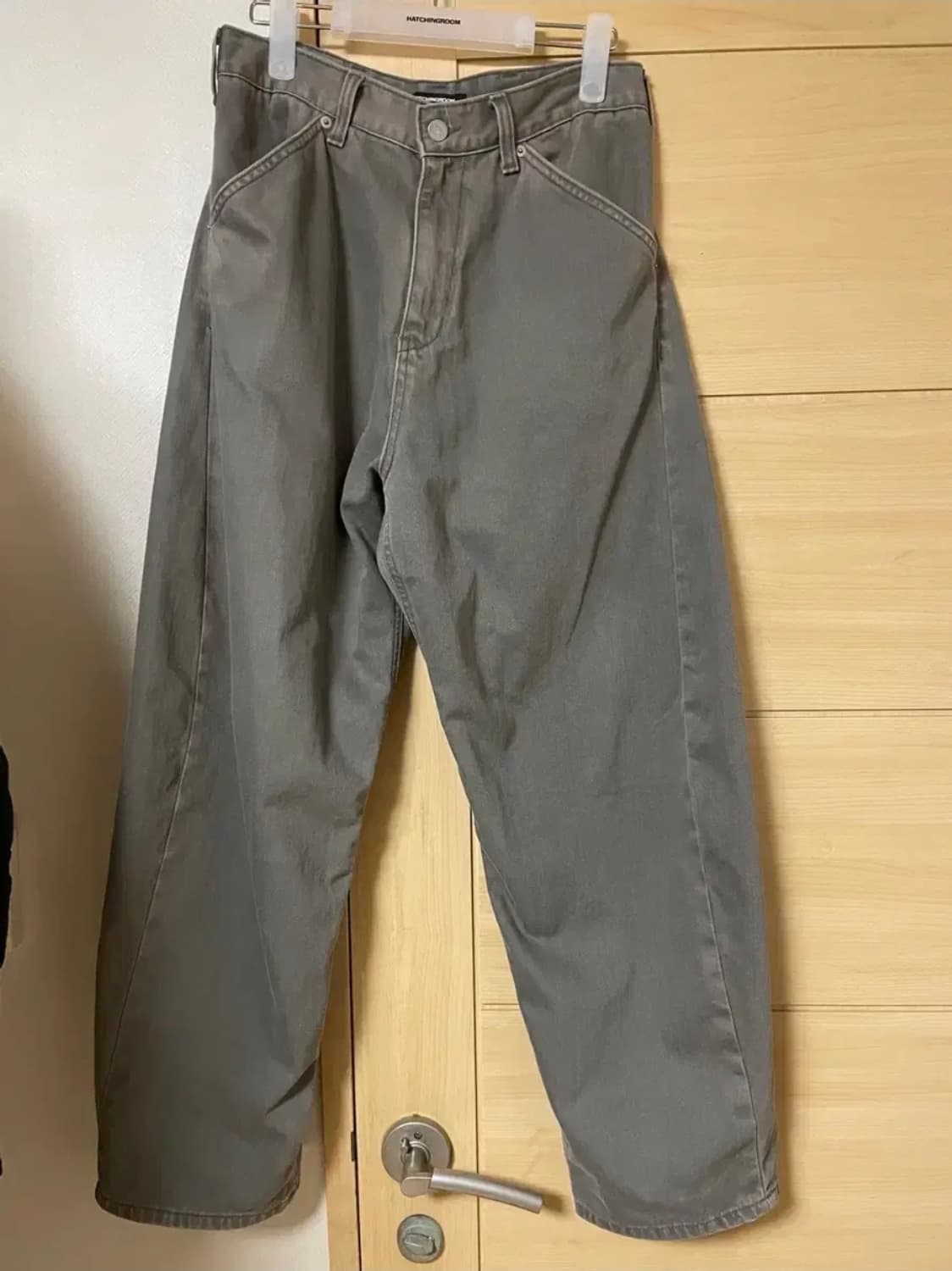 해칭룸 커브진 워시드 올리브 2사이즈 상품이미지2