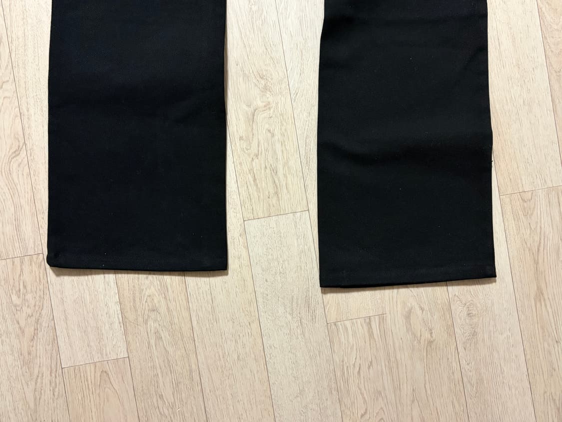 알렌느 COTTON TWILL BOOTCUT PANTS BLACK 상품이미지6