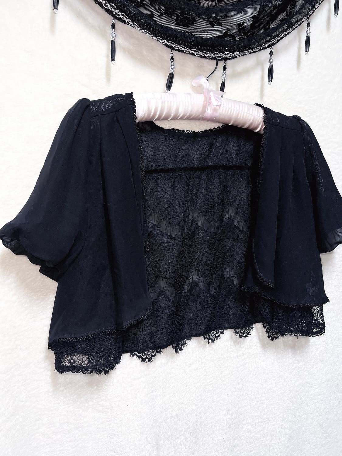 엑시즈팜 로맨틱고딕 고스로리 레이스 쉬폰 볼레로 가디건 공겜 갸루 핀터 상품이미지8