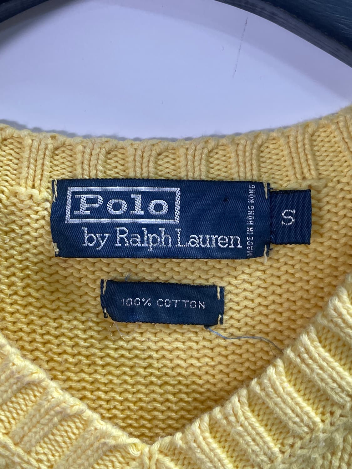 폴로 랄프로렌 옐로우 조끼 니트  (on.704)   상품이미지4