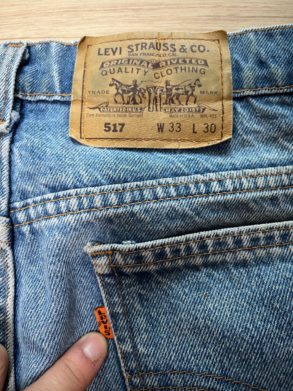 90s 미제 리바이스 517 부츠컷 33x30(허리 41cm) 상품이미지8