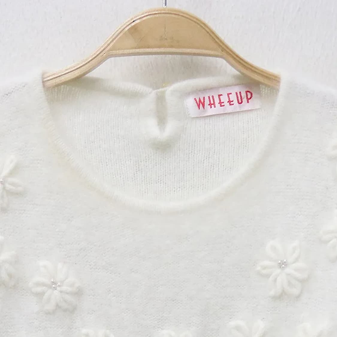 WHEEUP  울 혼방 히메갸루 플라워 니트 62453 상품이미지3