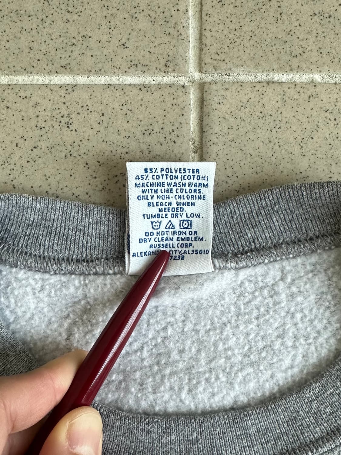 90s 빈티지 러셀 스웻셔츠 그레이 M 상품이미지6