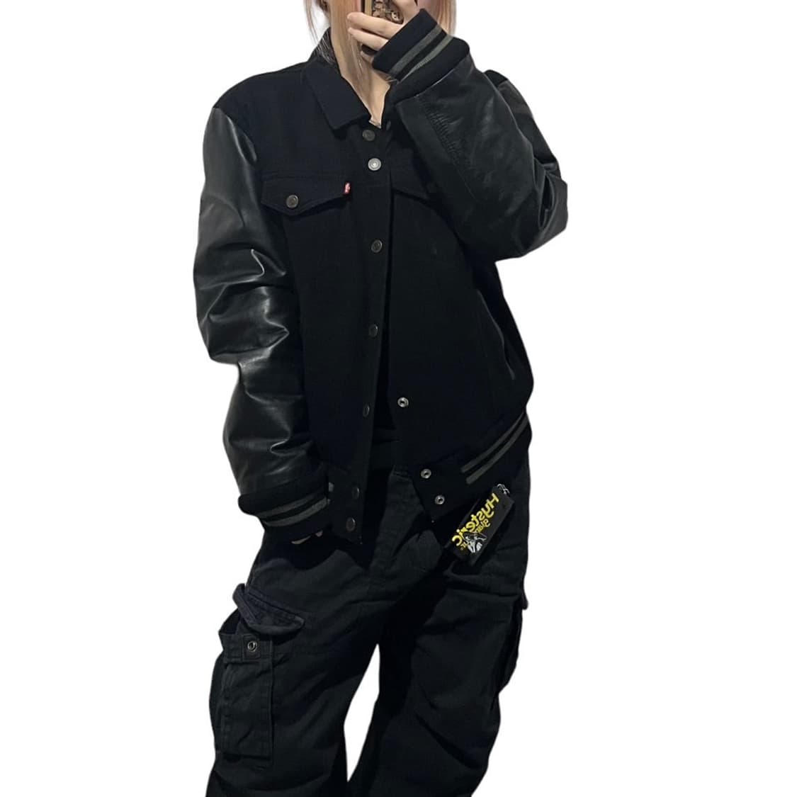 리바이스 카우스킨 레더 바시티자켓 상품이미지1