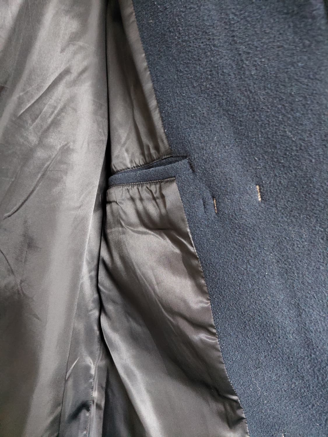 스파오 네이비 떡볶이 코트 L 상품이미지8