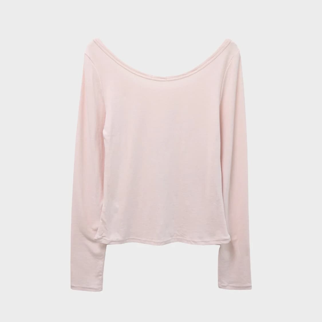 GU 핑크 유넥 긴팔 티셔츠 61403 상품이미지2