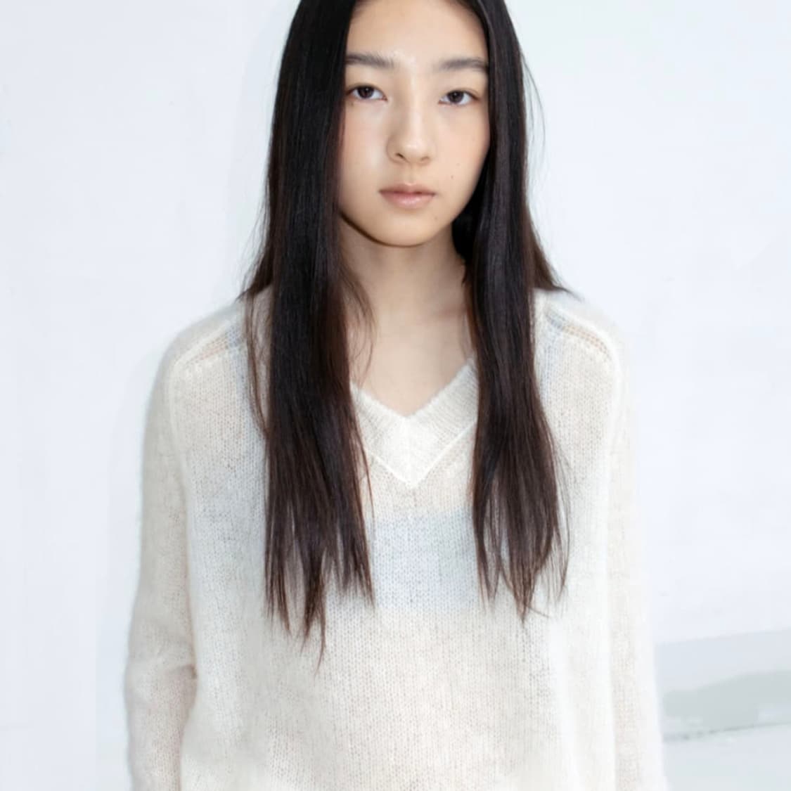 레이스(RRACE) V넥 알파카 울니트 프리사이즈 새상품 상품이미지2