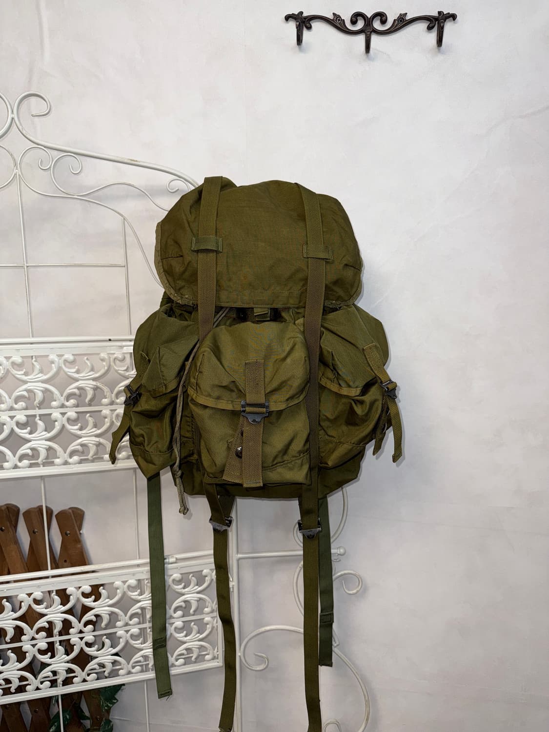 Khaki grunge military multi pocket 백팩 상품이미지2