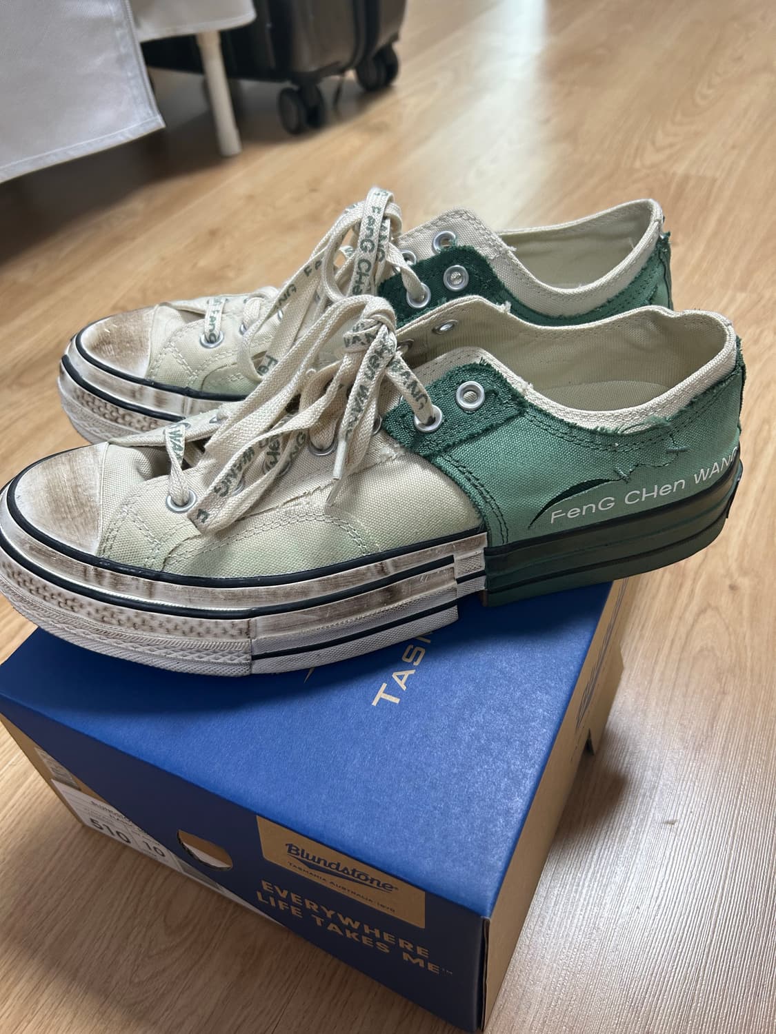 Feng Chen Wang 컨버스 그린 스니커즈 290 상품이미지1