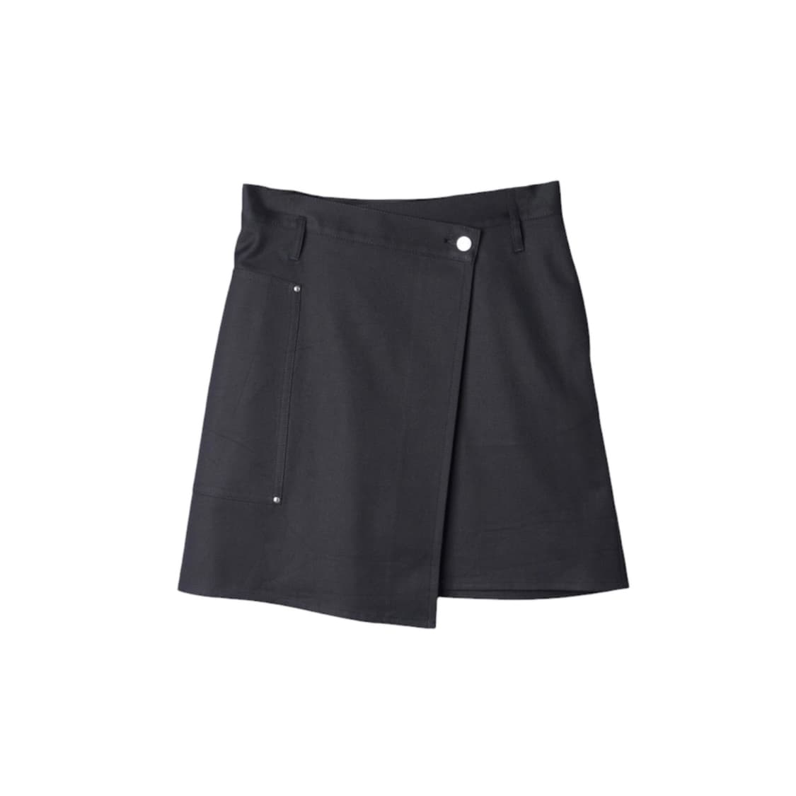 [FRAMeWORK] Black Asymmetric Wrap Skirt 상품이미지1