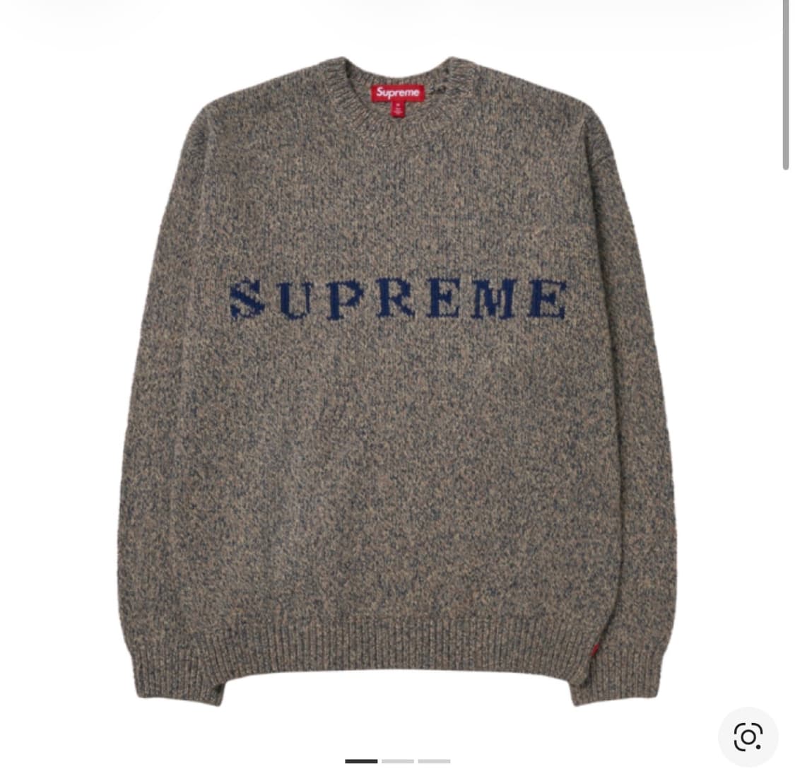 슈프림 콘트라스트 로고 스웨터 토프 멜란지 - 25SS 상품이미지1