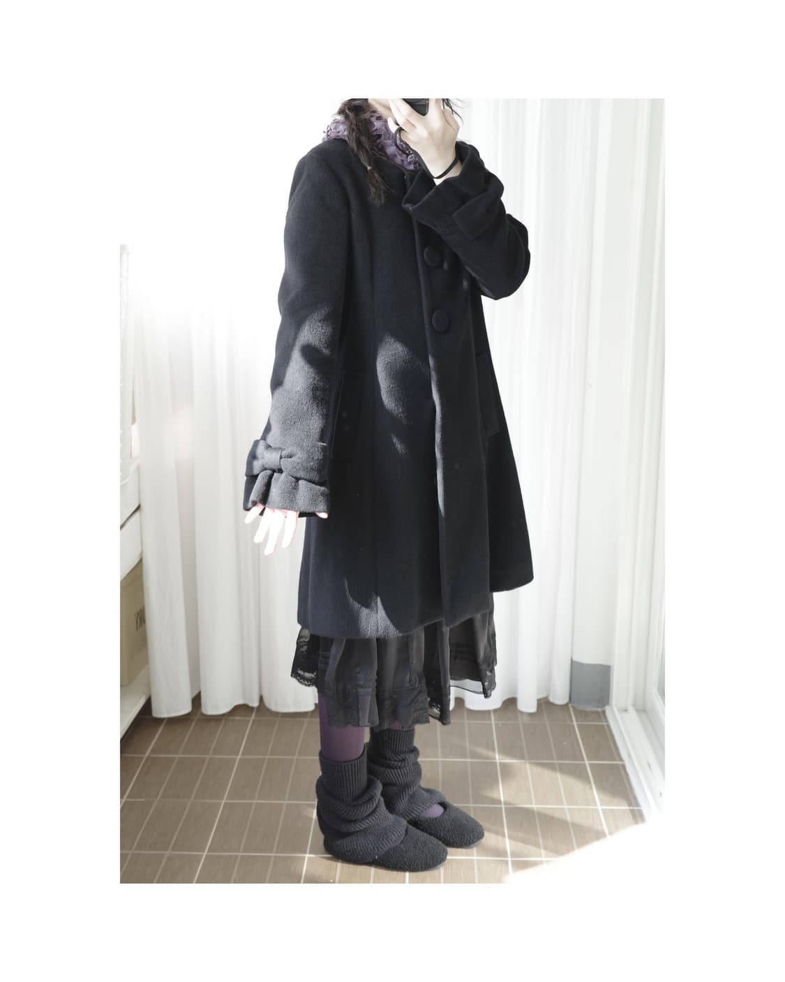 Lestrose ribbon angora coat 상품이미지4
