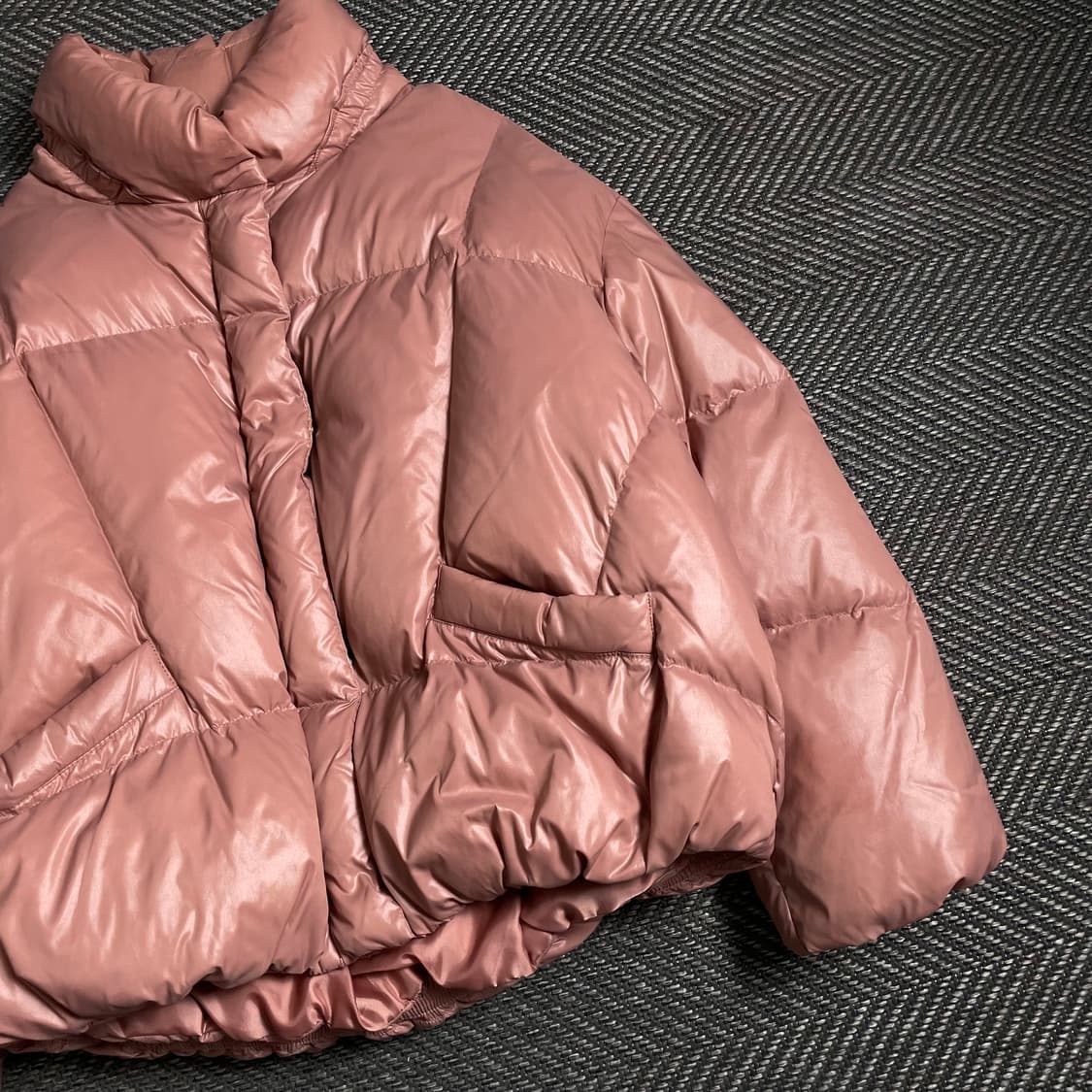 베네통 우먼스 글로시 덕 다운 패딩 점퍼o 4885 상품이미지3