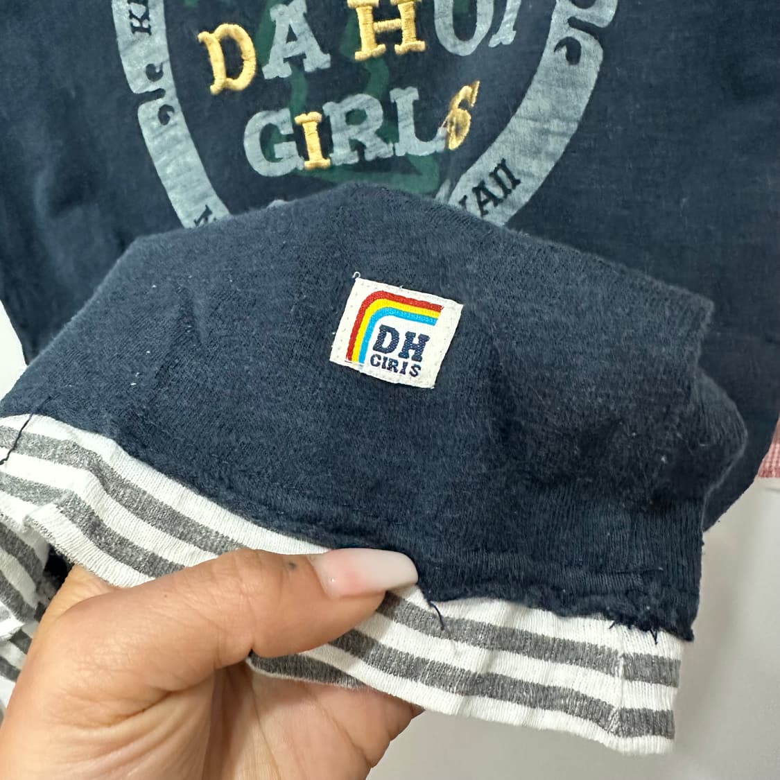 다후이 걸스 서핑 헨리넥 레이어드 티셔츠M 상품이미지4