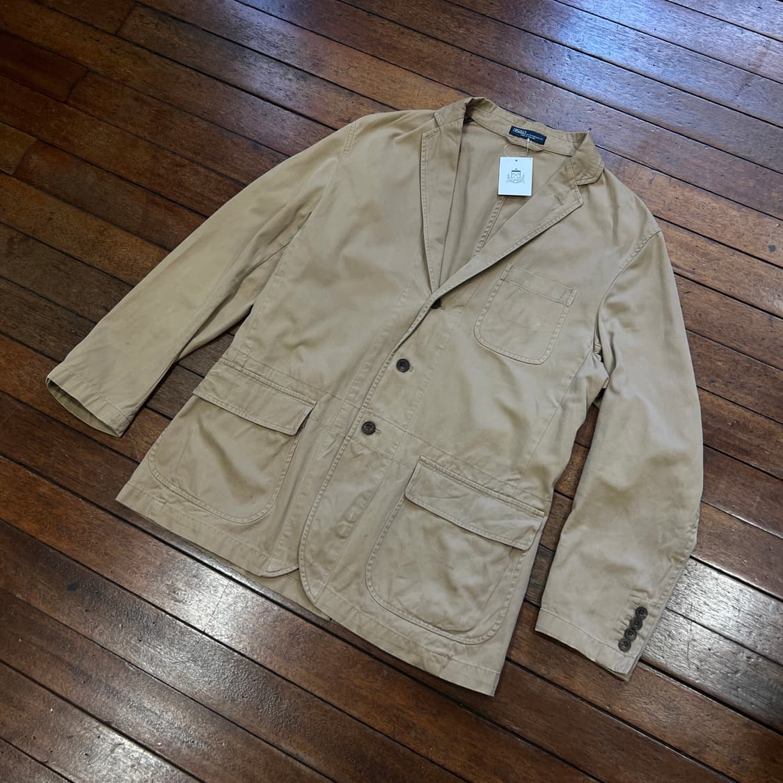 폴로 랄프로렌 3버튼 코튼 블레이저 자켓 상품이미지1