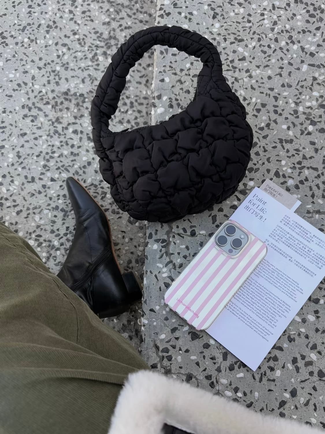 (택새상품) Cos 코스 퀼티드 미니 구름백 미니백 상품이미지1