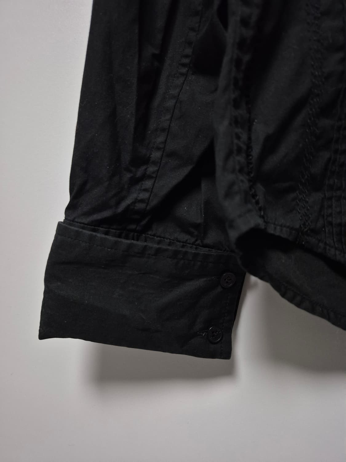 아르마니 익스체인지 고딕 커프스 셔츠 블랙 남성 95~100사이즈 상품이미지4