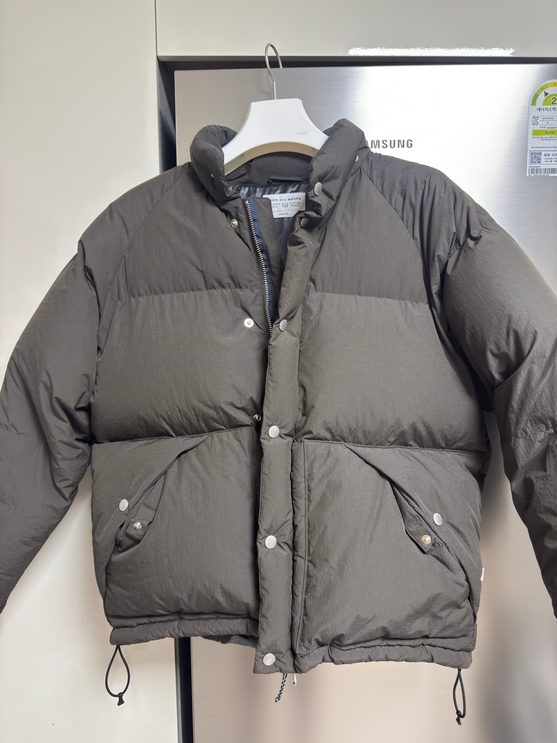 엔즈앤드민즈 ends and means 다운 자켓 아프리칸 블랙 M 상품이미지1