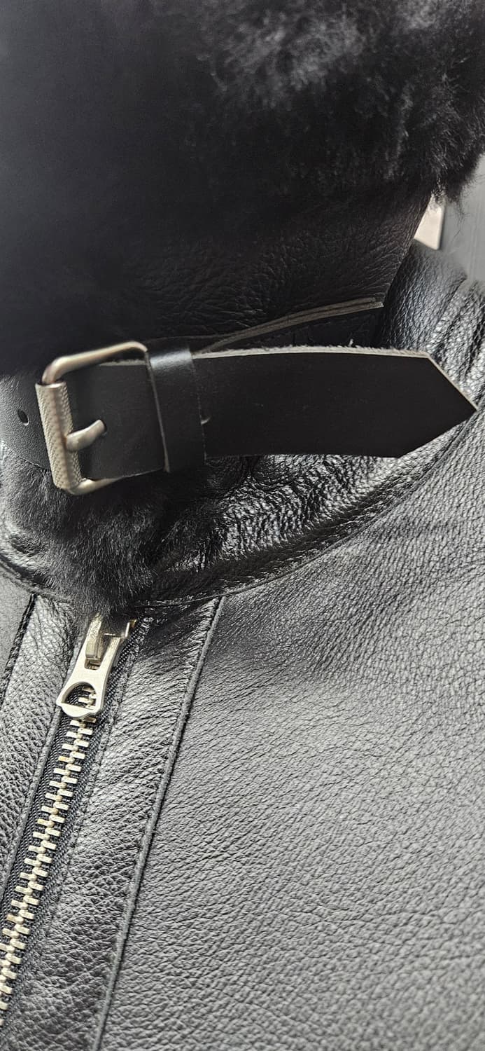 엑스톤즈(XTONZ) B-3 양가죽 무스탕 자켓 L 상품이미지4