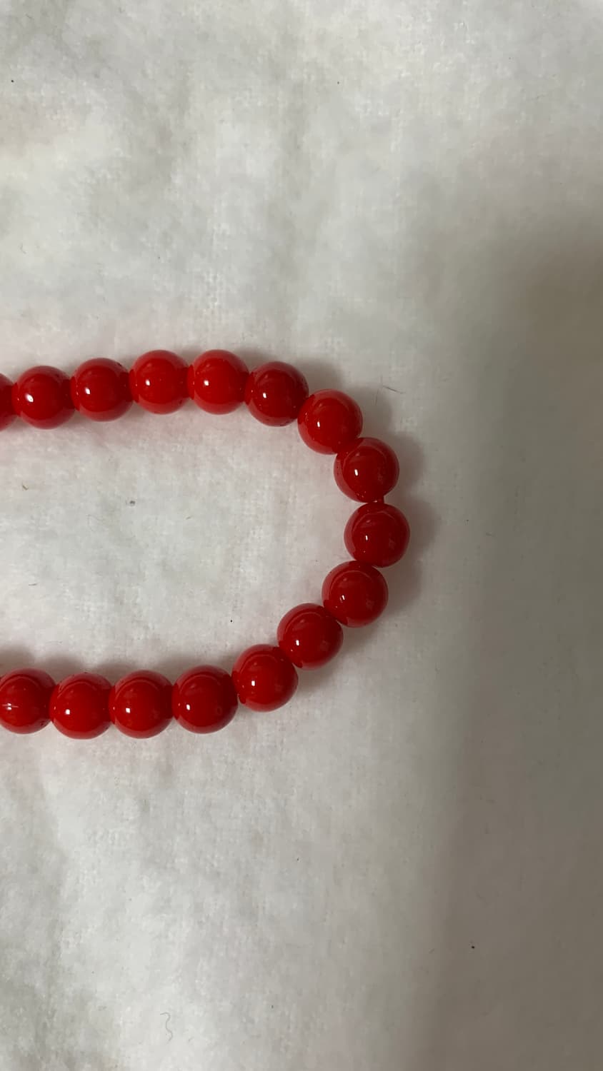 6미리 레드볼목걸이 상품이미지7