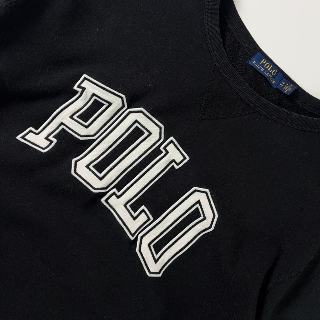 Polo  폴로 랄프로렌 코튼 스펠아웃 블랙 맨투맨  상품이미지3
